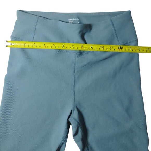 Frank And Oak Women's High-Waisted Leggings - Size M - Blue, Stretchy Activewear - Picture 3 of 6
